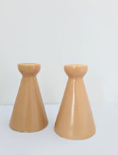 Load image into Gallery viewer, Two Peach Candle Holders