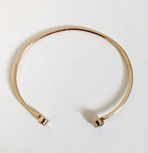Load image into Gallery viewer, Gold Plated Bangle with Diamante Stones