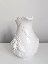 Load image into Gallery viewer, White Ceramic Jug with Fruit Design