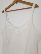 Load image into Gallery viewer, Vintage White Silky Camisole Size 20