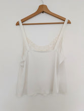Load image into Gallery viewer, Vintage White Silky Camisole Size 20