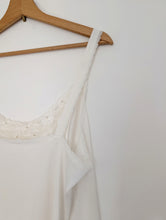 Load image into Gallery viewer, Vintage White Silky Camisole Size 20