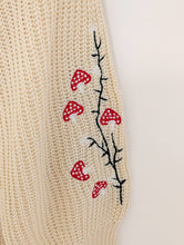 Load image into Gallery viewer, Cream Cardigan with Mushroom Sleeves. Size 24