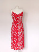 Load image into Gallery viewer, Red and White Floral Dress. Size 8