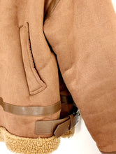 Load image into Gallery viewer, Brown Suede Effect Jacket. Size 12