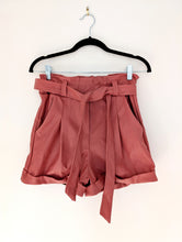 Load image into Gallery viewer, Pink leather shorts