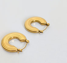 Load image into Gallery viewer, Gold plated Hoop Earrings