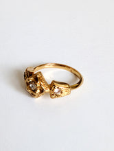 Load image into Gallery viewer, Gold plated vintage ring. UK L/ US 5.75