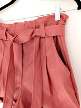 Load image into Gallery viewer, Pink Faux Leather Shorts. Size 10