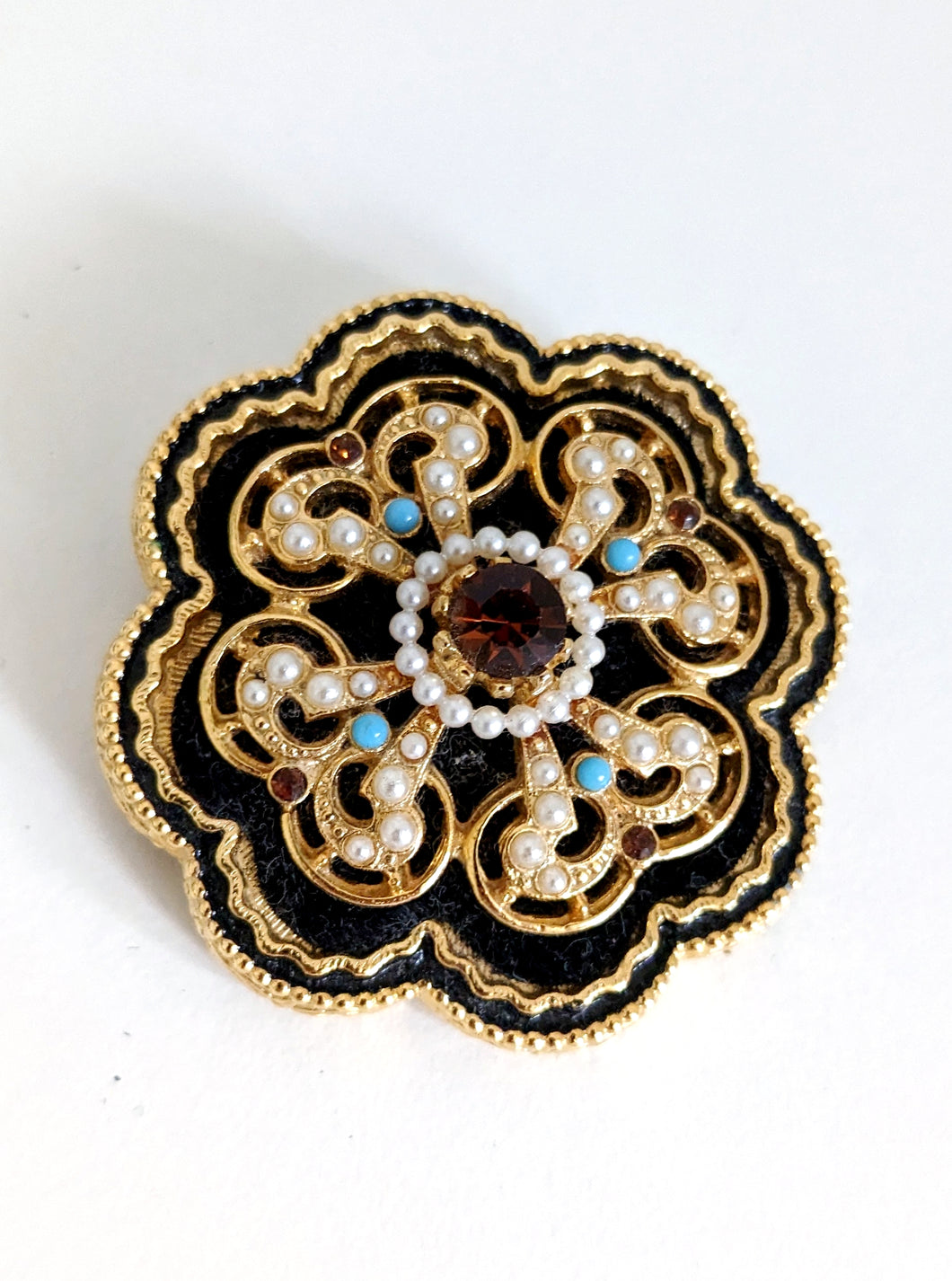 Antique Brooch with Stones