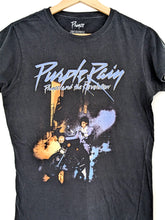 Load image into Gallery viewer, Prince &#39;Purple Rain&#39; Black T Shirt. Size 8
