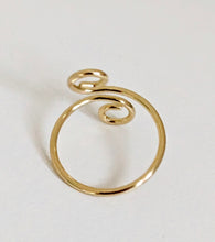 Load image into Gallery viewer, Thin Coil Gold Plated Ring. UK N / EU 53 / US 6.5
