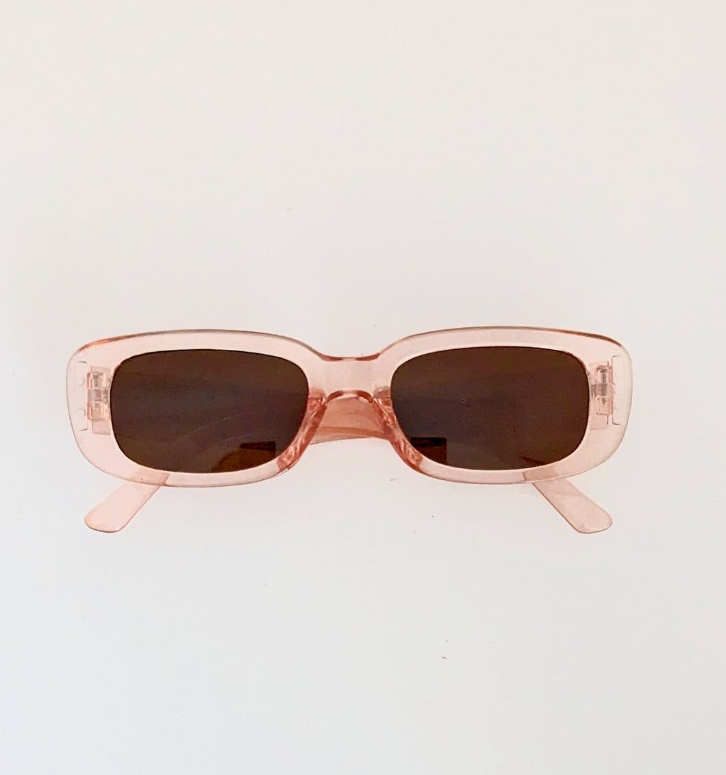 Peach Rectangle Sunglasses