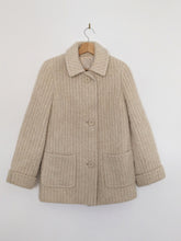 Load image into Gallery viewer, Cream Wool Blend Jacket. Size 10
