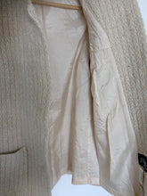 Load image into Gallery viewer, Cream Wool Blend Jacket. Size 10
