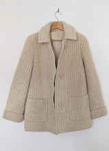 Load image into Gallery viewer, Cream Wool Blend Jacket. Size 10
