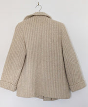 Load image into Gallery viewer, Cream Wool Blend Jacket. Size 10
