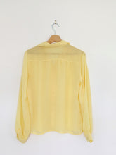 Load image into Gallery viewer, Vintage Yellow Blouse. Size 12
