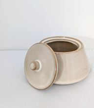 Load image into Gallery viewer, Cream Ceramic Pot with Lid
