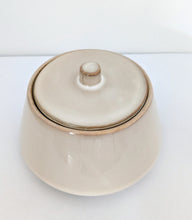 Load image into Gallery viewer, Cream Ceramic Pot with Lid
