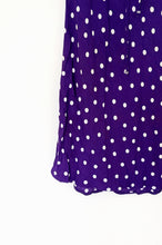 Load image into Gallery viewer, Purple and White Polka Dot Skirt. Size 20
