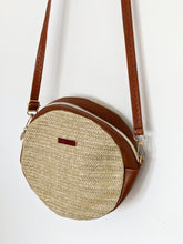 Load image into Gallery viewer, Round Wicker Shoulder Bag
