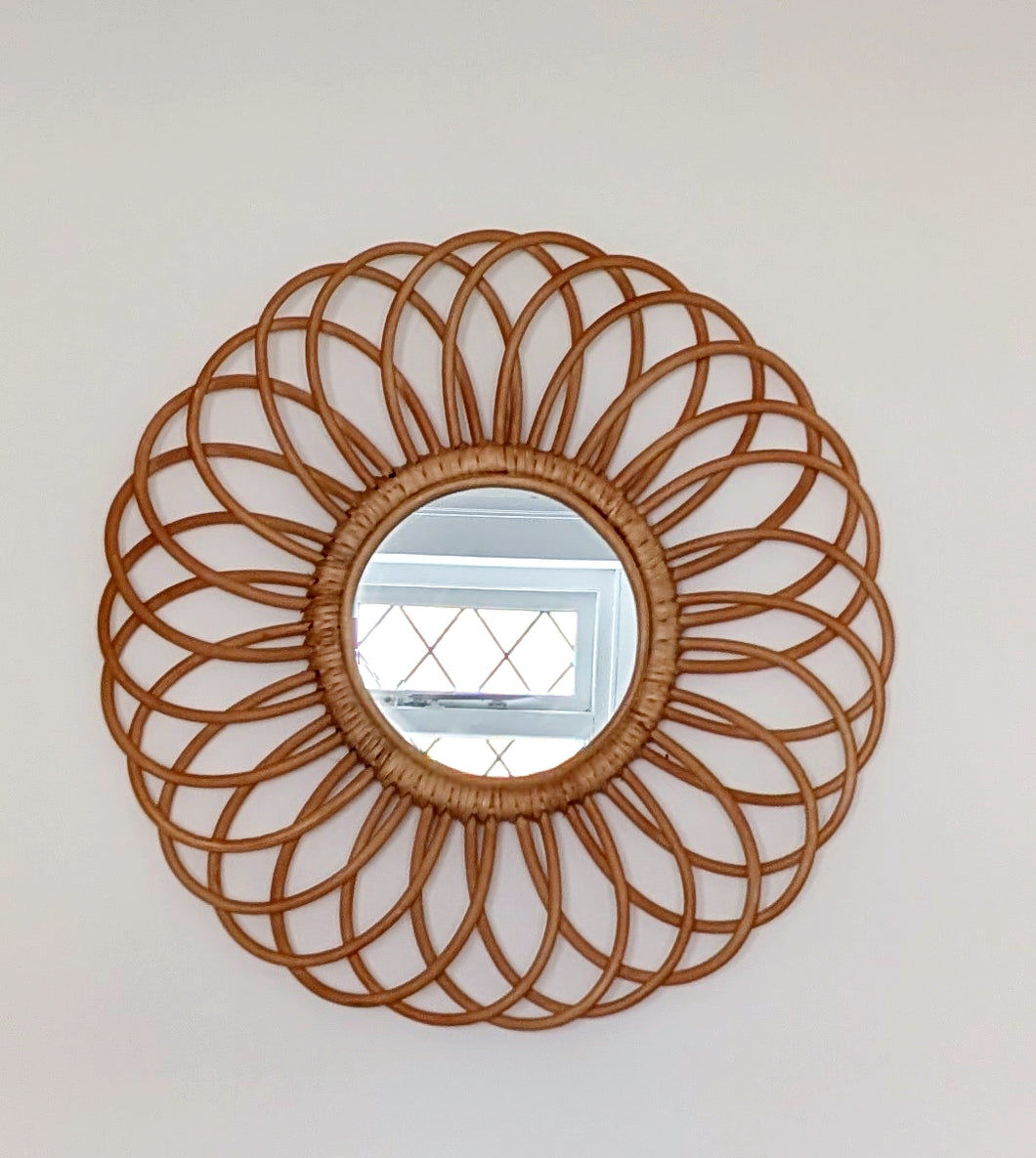 Rattan Mirror