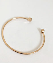 Load image into Gallery viewer, Gold Plated Bangle with Diamante Stones
