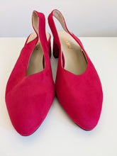 Load image into Gallery viewer, Red Slingbacks Shoes. Size 7 / 40
