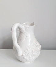 Load image into Gallery viewer, White Ceramic Jug with Fruit Design
