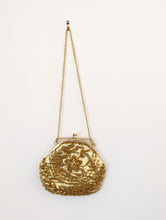 Load image into Gallery viewer, Gold Beaded Vintage Bag
