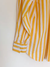 Load image into Gallery viewer, Orange and White Striped Cotton Shirt Size 14
