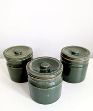 Load image into Gallery viewer, Set of Three Green Pots
