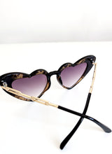 Load image into Gallery viewer, Heart Shaped Animal Print Sunglasses
