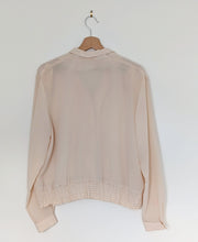 Load image into Gallery viewer, Cream Blouse with Rose Buttons Size 14
