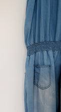 Load image into Gallery viewer, Blue Cotton Sleeveless Jumpsuit. Size 10
