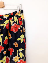 Load image into Gallery viewer, Navy Floral Shorts. Size 10
