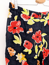 Load image into Gallery viewer, Navy Floral Shorts. Size 10
