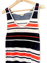 Load image into Gallery viewer, Blue, White and Red Maxi Dress. Size 12
