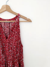 Load image into Gallery viewer, Full Length Red and White Floral Dress. Size 8
