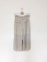 Load image into Gallery viewer, Black and White Polka Dot Trousers Size 8
