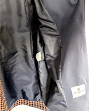 Load image into Gallery viewer, Brown and Navy Checked Blazer. Size 12
