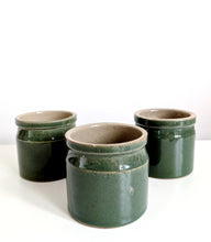 Load image into Gallery viewer, Set of Three Green Pots
