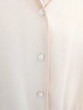 Load image into Gallery viewer, Cream Blouse with Rose Buttons Size 14

