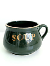 Load image into Gallery viewer, Green and Gold Soup Mug

