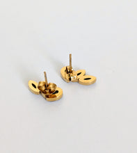 Load image into Gallery viewer, Gold Plated Stud Earrings with Diamante Stones
