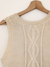 Load image into Gallery viewer, Cream Wool Blend Waistcoat. Size 8
