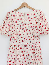 Load image into Gallery viewer, Cream and Cherry Dress. Size 8
