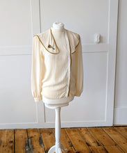 Load image into Gallery viewer, Cream Silk Blouse. Size 12
