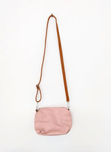 Load image into Gallery viewer, Pink Shoulder Bag with Brown Strap
